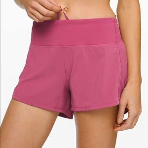 Lululemon Rose Pink Speed Up Short 4”